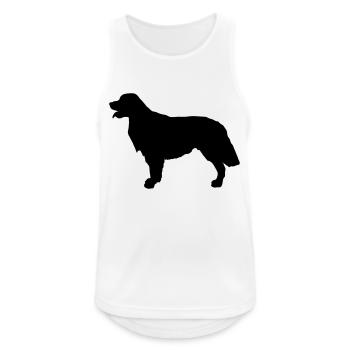 Golden Retriever - Débardeur respirant Homme - blanc - Devant - Nick (188cm)
