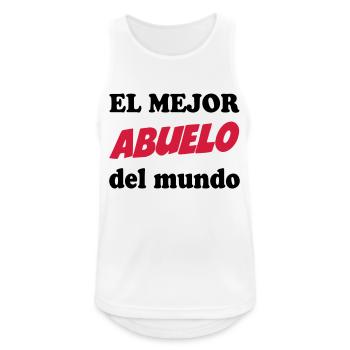 El mejor abuelo del mundo 111 - Männer Tank Top atmungsaktiv - Weiß - Vorne - Nick (188cm)