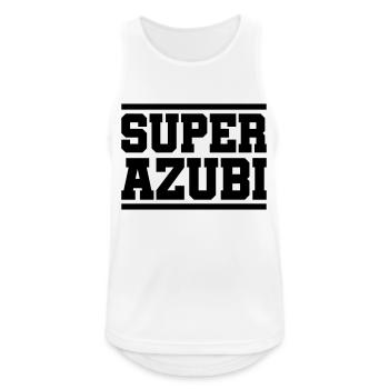super azubi - Männer Tank Top atmungsaktiv - Weiß - Vorne - Nick (188cm)