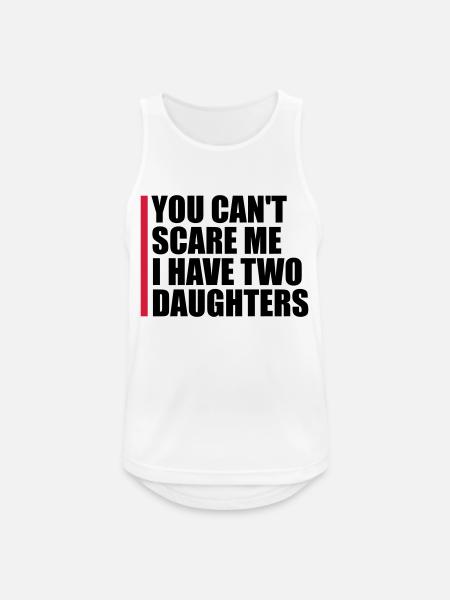 I have two daughters - Men's Breathable Tank Top - white