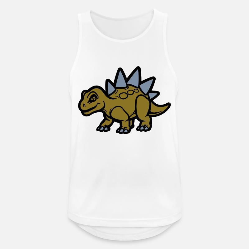 Stegosaurus Comic - Men's Breathable Tank Top - white