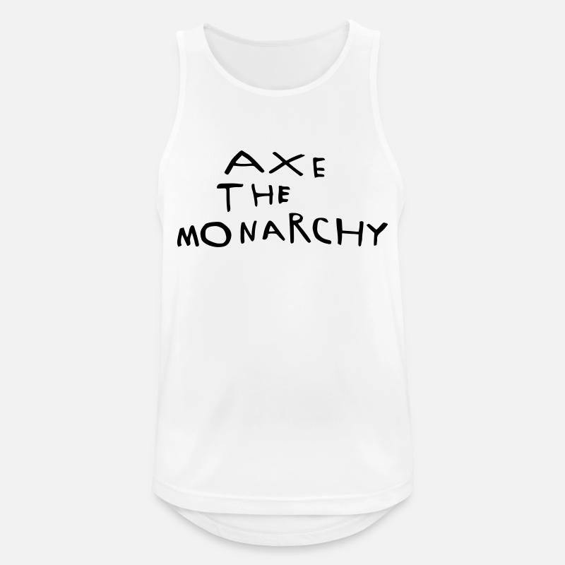 Axe the monarchy - Men's Breathable Tank Top - white