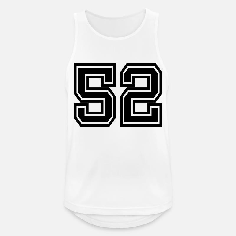 52 - Männer Tank Top atmungsaktiv - Weiß
