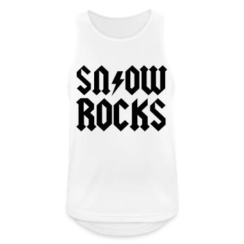 Schnee - Männer Tank Top atmungsaktiv - Weiß - Vorne - Nick (188cm)