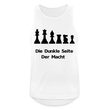 Die Dunkle Seite der Macht - Männer Tank Top atmungsaktiv - Weiß - Vorne - Nick (188cm)