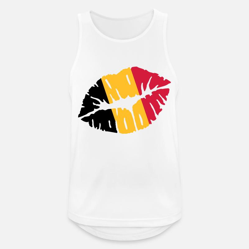 Belgium - Men's Breathable Tank Top - white