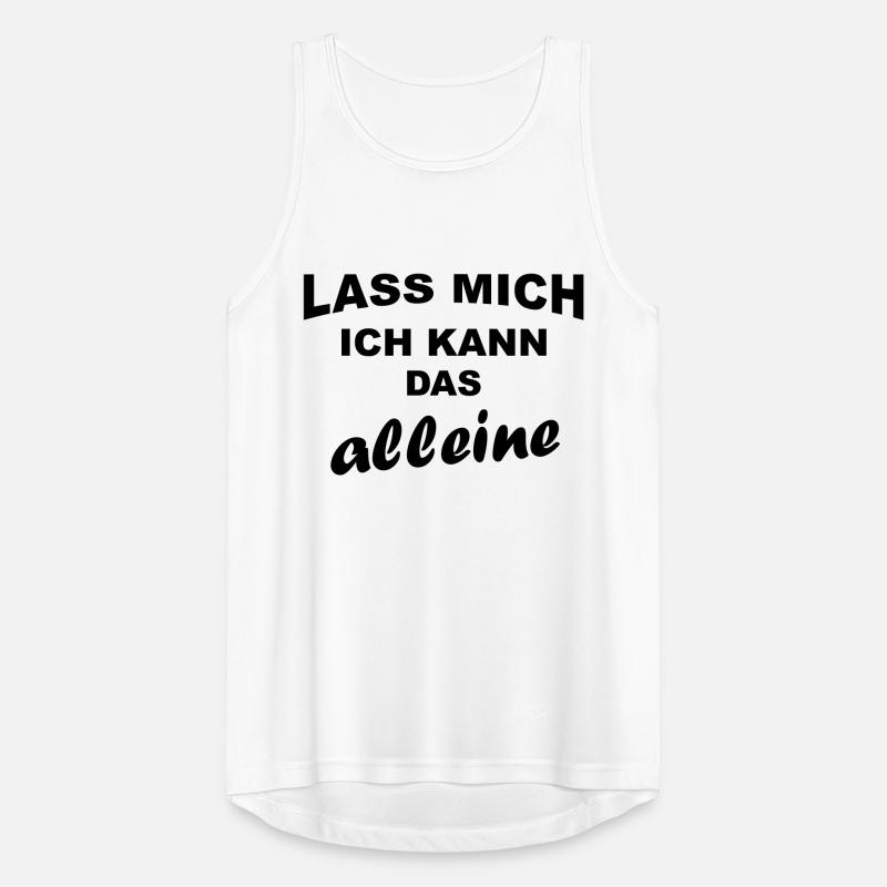 Lass mich Männer Tank Top atmungsaktiv