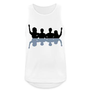 Spiegel Freunde zusammen - Männer Tank Top atmungsaktiv - Weiß - Vorne - Nick (188cm)