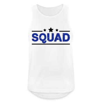 squad - Männer Tank Top atmungsaktiv - Weiß - Vorne - Nick (188cm)