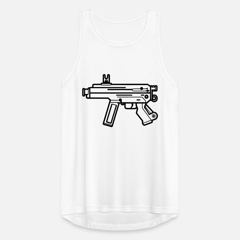 submachine gun Men's Breathable Tank Top