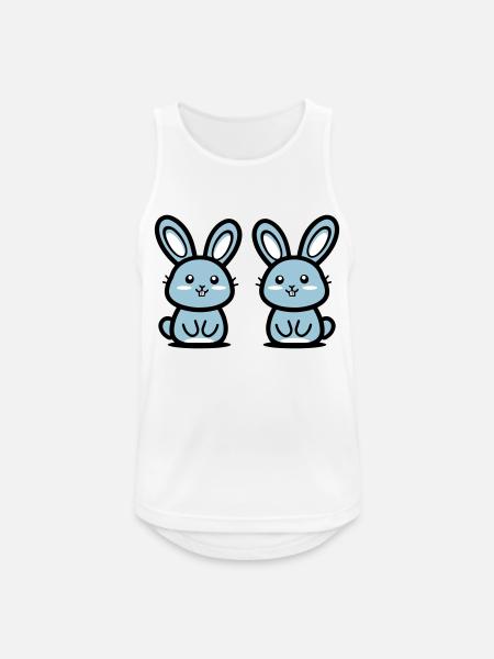 Ostern Symbol Hase - Männer Tank Top atmungsaktiv - Weiß