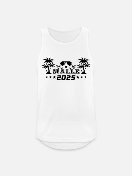 malle 2025 - Men's Breathable Tank Top - white
