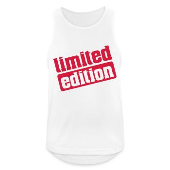limited edition - Männer Tank Top atmungsaktiv - Weiß - Vorne - Nick (188cm)