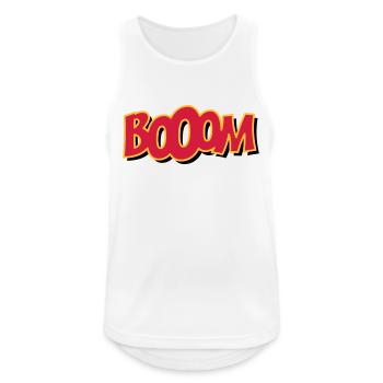 booom - Débardeur respirant Homme - blanc - Devant - Nick (188cm)