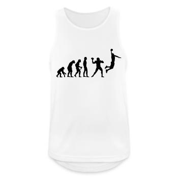 Basket-ball Evolution Basketball Basket - Débardeur respirant Homme - blanc - Devant - Nick (188cm)