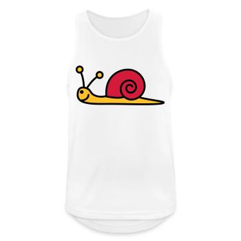 schnecke_3c - Débardeur respirant Homme - blanc - Devant - Nick (188cm)