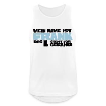 frank - Men's Breathable Tank Top - white - Front - Nick (188cm)