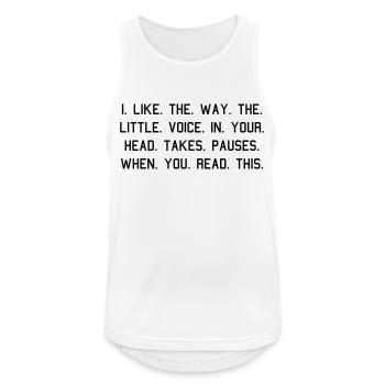 head voices - Men's Breathable Tank Top - white - Front - Nick (188cm)