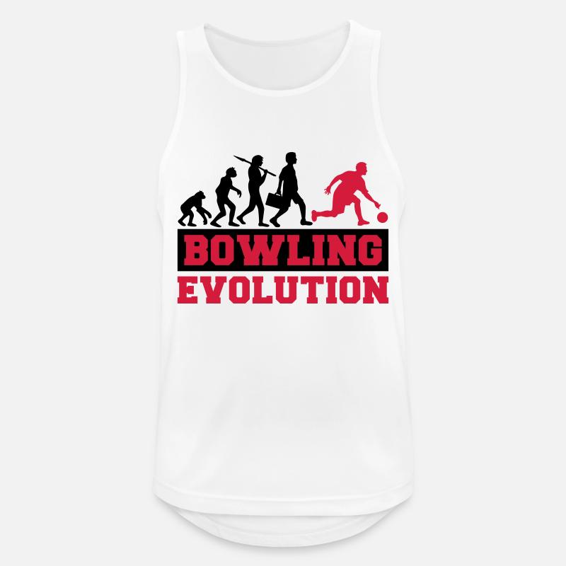 Bowling Evolution - Débardeur respirant Homme - blanc