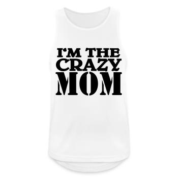 I'm the crazy Mom - Men's Breathable Tank Top - white - Front - Nick (188cm)