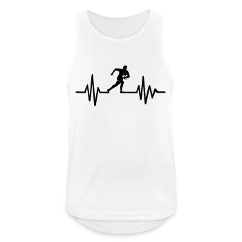 Rugby - Men's Breathable Tank Top - white - Front - Nick (188cm)