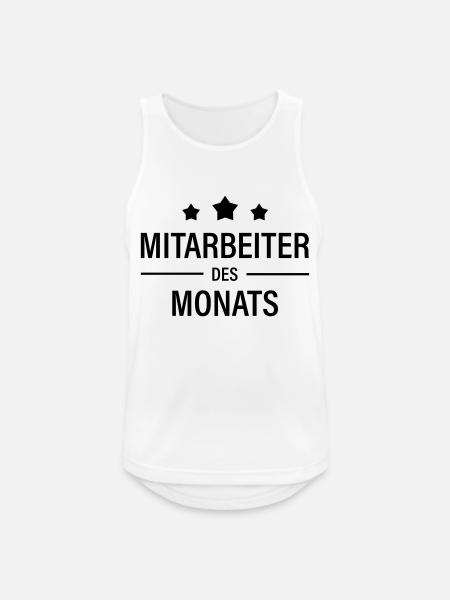 Mitarbeiter des Monats - Männer Tank Top atmungsaktiv - Weiß