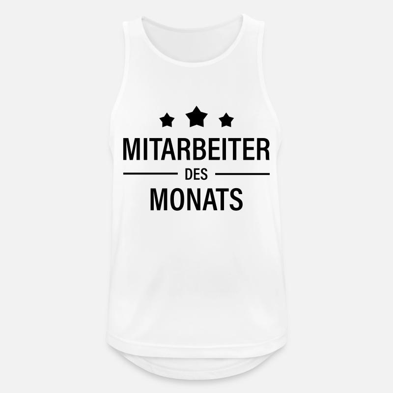 Mitarbeiter des Monats - Männer Tank Top atmungsaktiv - Weiß