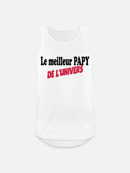Le meilleur PAPY de l'univers - Débardeur respirant Homme - blanc