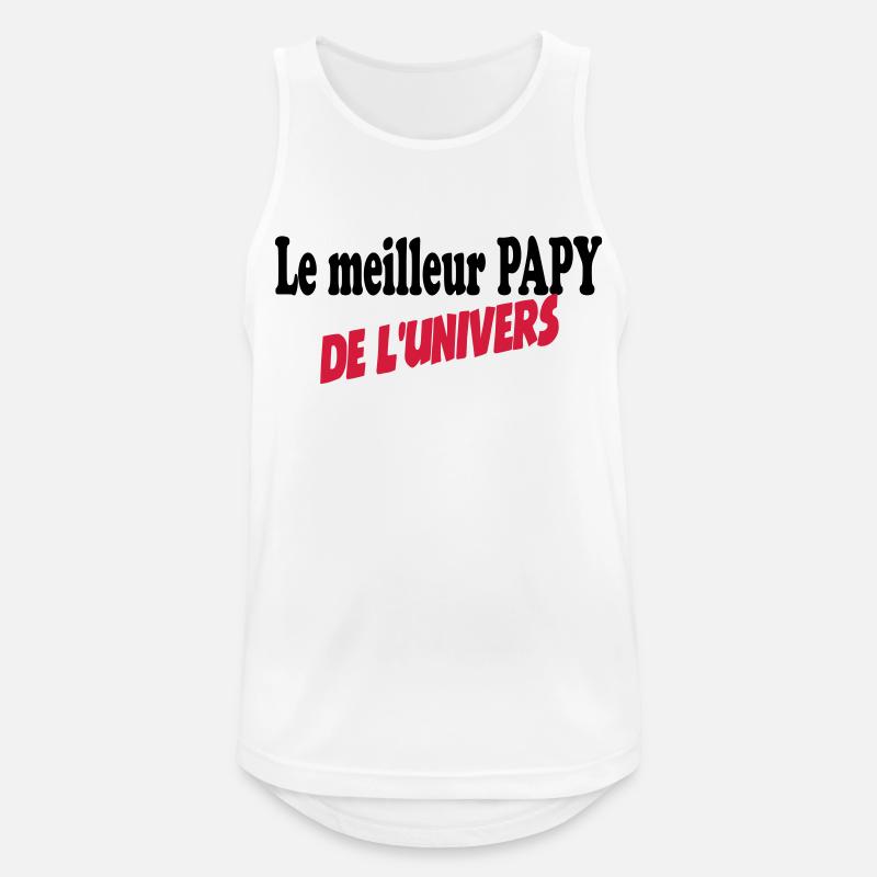 Der beste Opa des Universums - Männer Tank Top atmungsaktiv - Weiß