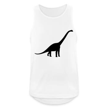 Dinosaur - Long Neck - Men's Breathable Tank Top - white - Front - Nick (188cm)