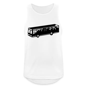 Bus - Débardeur respirant Homme - blanc - Devant - Nick (188cm)