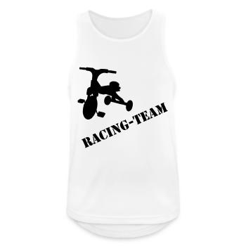 RacingTeam - Männer Tank Top atmungsaktiv - Weiß - Vorne - Nick (188cm)