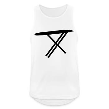 ironing board - Men's Breathable Tank Top - white - Front - Nick (188cm)
