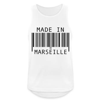 Made in Marseille - Männer Tank Top atmungsaktiv - Weiß - Vorne - Nick (188cm)