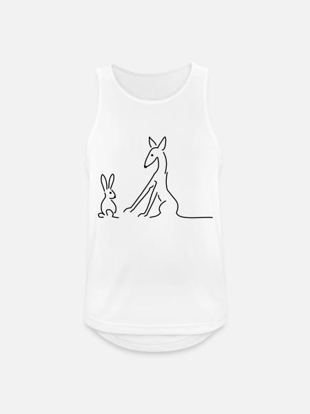 Podenco - Men's Breathable Tank Top - white