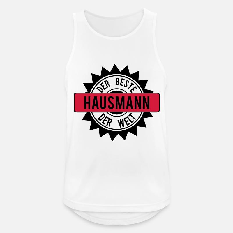 der beste hausmann 2c - Männer Tank Top atmungsaktiv - Weiß