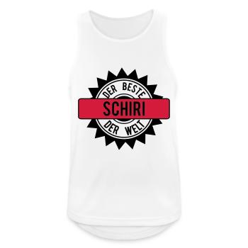 der beste schiri 2c - Männer Tank Top atmungsaktiv - Weiß - Vorne - Nick (188cm)
