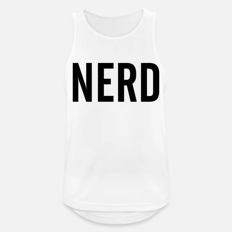 Nerd - Men's Breathable Tank Top - white