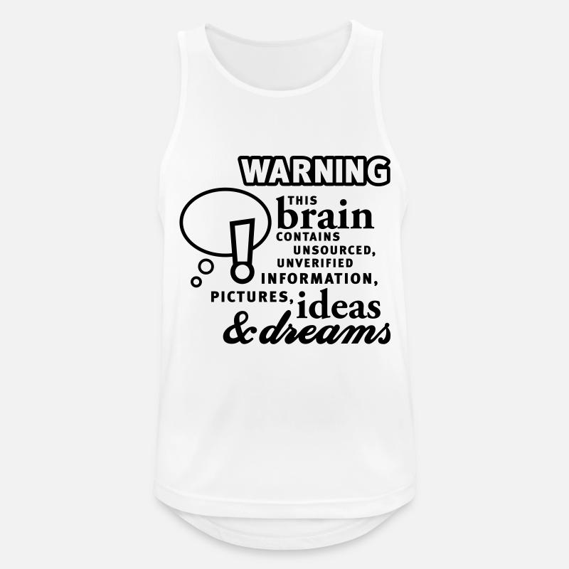 Brain - content - Brain - Content - 1C - Men's Breathable Tank Top - white