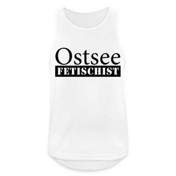 Ostsee Fetischist - Männer Tank Top atmungsaktiv - Weiß - Vorne - Nick (188cm)