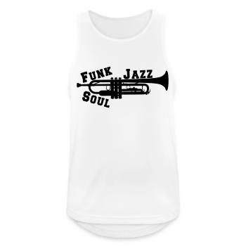 Trumpet Jazz Funk Soul - Men's Breathable Tank Top - white - Front - Nick (188cm)