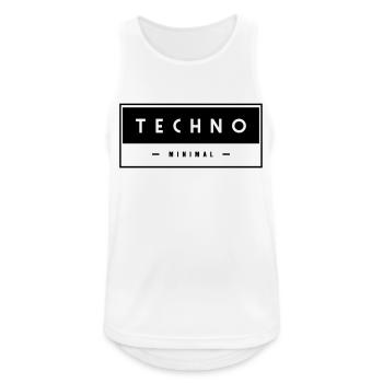 Techno - Minimal - - Men's Breathable Tank Top - white - Front - Nick (188cm)