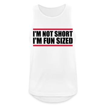 Not short fun sized - Men's Breathable Tank Top - white - Front - Nick (188cm)