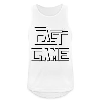 fast game - Men's Breathable Tank Top - white - Front - Nick (188cm)
