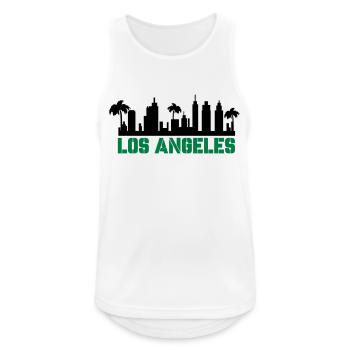 Los Angeles - Men's Breathable Tank Top - white - Front - Nick (188cm)