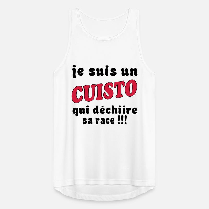 Ich bin ein CUISTO Männer Tank Top atmungsaktiv