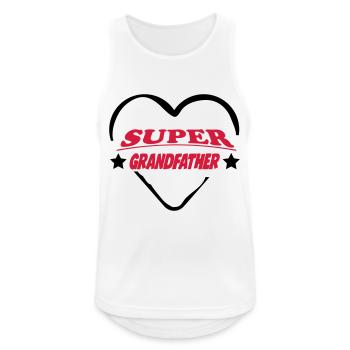 PAPI GRANDPY GRANDPA GRANFATHER OPA ABUELO - Men's Breathable Tank Top - white - Front - Nick (188cm)