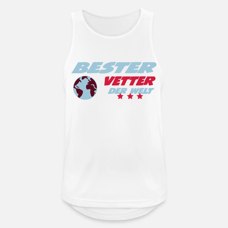 Bester VETTER der welt - Men's Breathable Tank Top - white