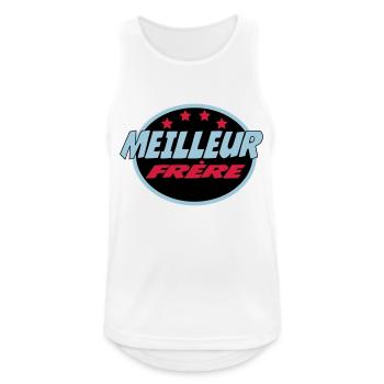 BEST BREST - Men's Breathable Tank Top - white - Front - Nick (188cm)