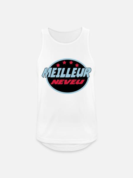BESTER NEFFE - Männer Tank Top atmungsaktiv - Weiß
